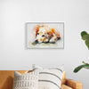 "Brown and White Dog Watercolor"