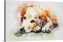  “Brown and White Dog Watercolor” is an exquisite masterpiece that captures the essence of canine loyalty and innocence. Every brush stroke, every hue of brown and white is meticulously crafted to bring this charming dog to life. 