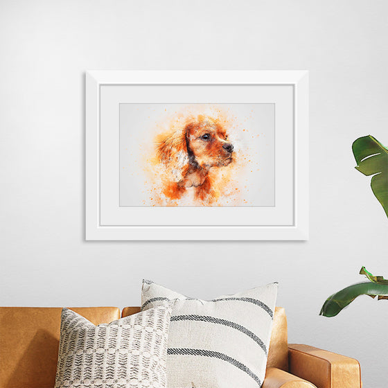 "Brown Dog Watercolor"