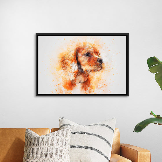 "Brown Dog Watercolor"