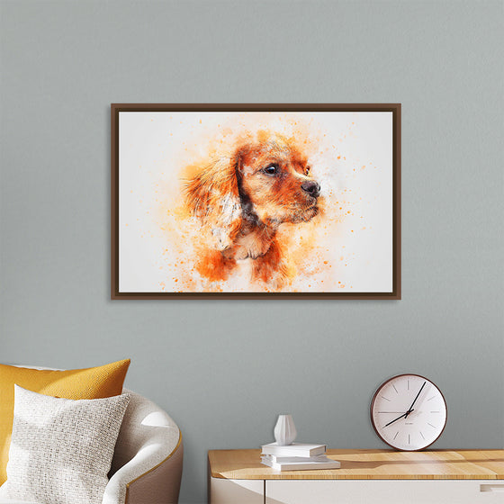 "Brown Dog Watercolor"