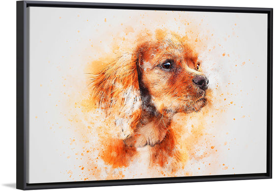 "Brown Dog Watercolor"