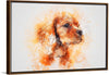 "Brown Dog Watercolor"