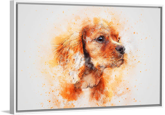 "Brown Dog Watercolor"