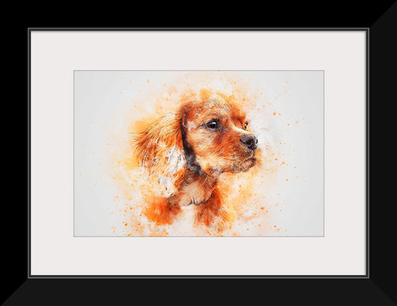 "Brown Dog Watercolor"