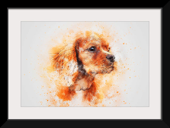 "Brown Dog Watercolor"