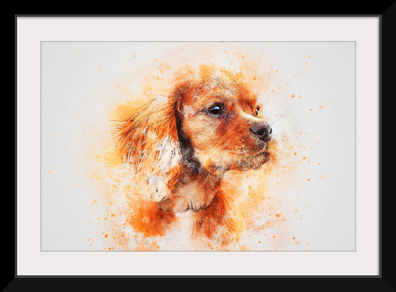 "Brown Dog Watercolor"