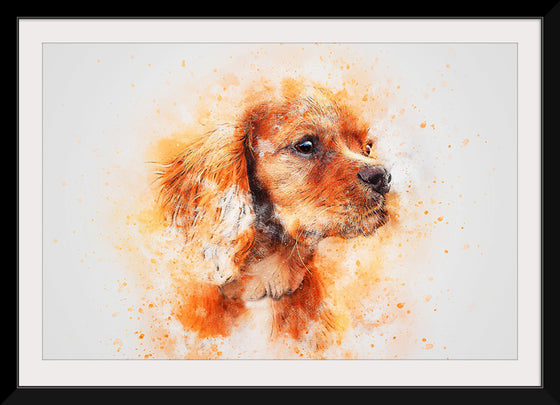 "Brown Dog Watercolor"