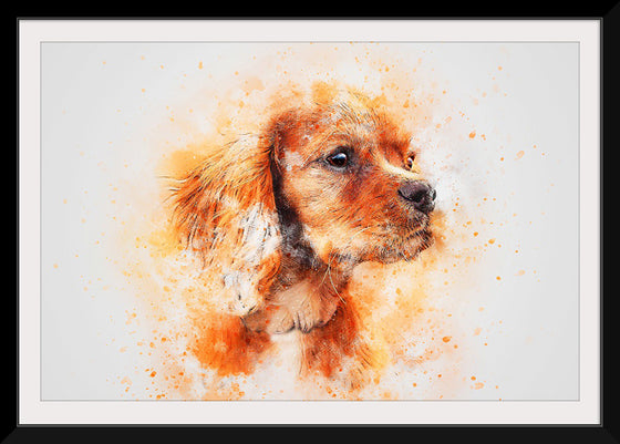 "Brown Dog Watercolor"