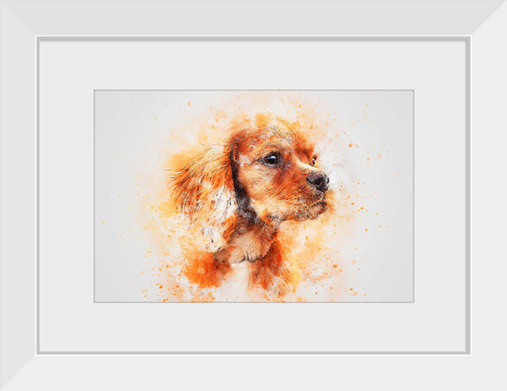 "Brown Dog Watercolor"