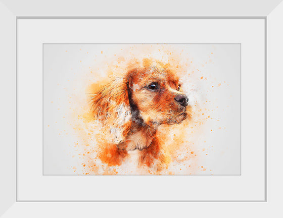 "Brown Dog Watercolor"