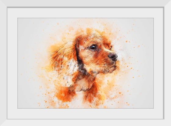 "Brown Dog Watercolor"