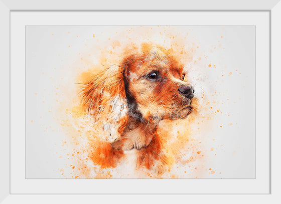 "Brown Dog Watercolor"