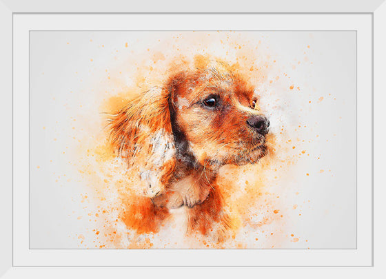 "Brown Dog Watercolor"