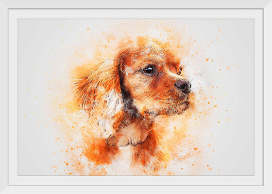 "Brown Dog Watercolor"