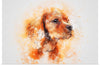 "Brown Dog Watercolor"