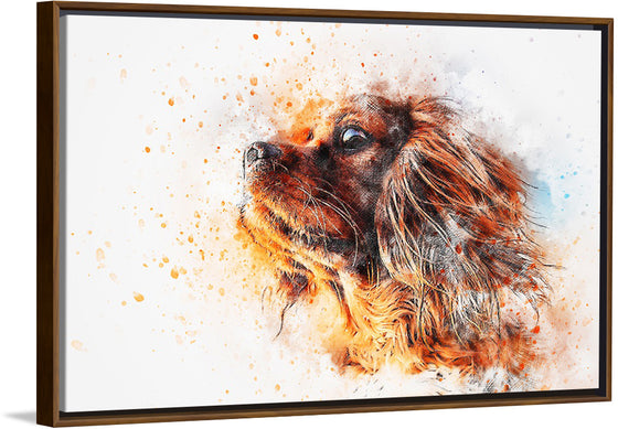 "Dark Brown Dog Watercolor"