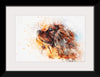 "Dark Brown Dog Watercolor"