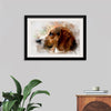 "Watercolor Profile of a Dog"