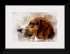 "Watercolor Profile of a Dog"