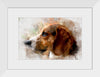 "Watercolor Profile of a Dog"