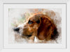 "Watercolor Profile of a Dog"