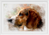 "Watercolor Profile of a Dog"