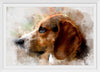 "Watercolor Profile of a Dog"