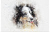 "Shetland Watercolor Closeup"