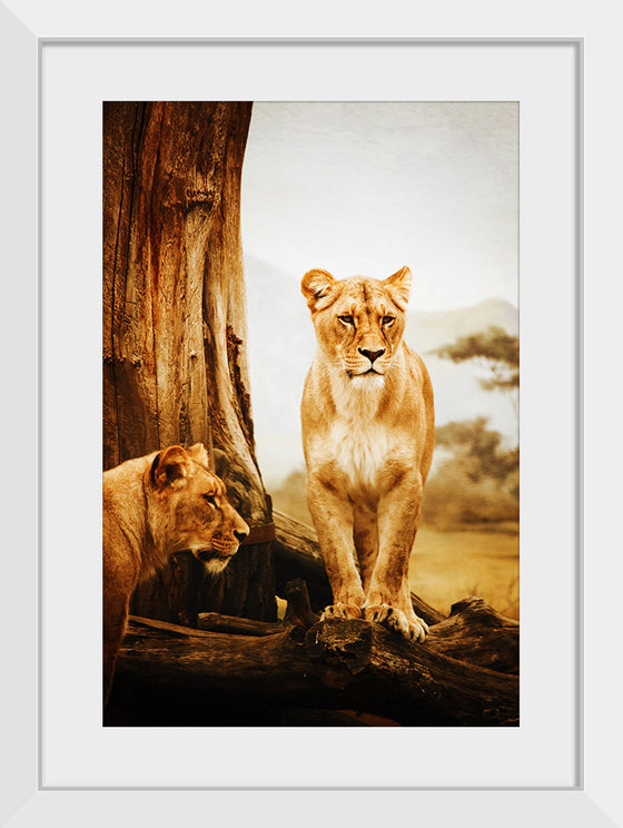 "Lioness In Africa", Vera Kratochvil