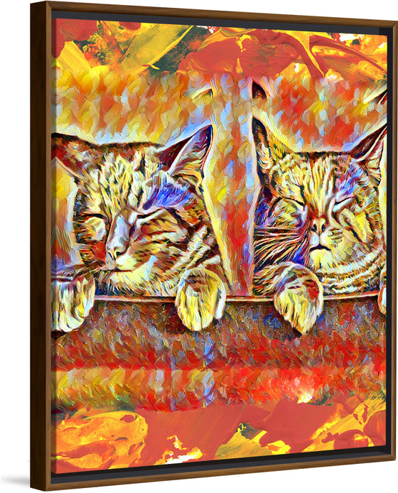 "Pair Of Tabby Cats"