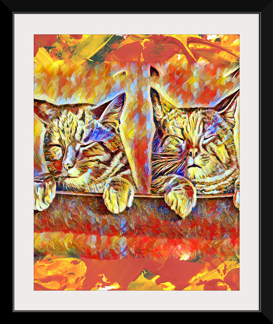 "Pair Of Tabby Cats"