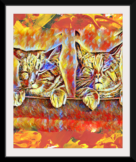 "Pair Of Tabby Cats"