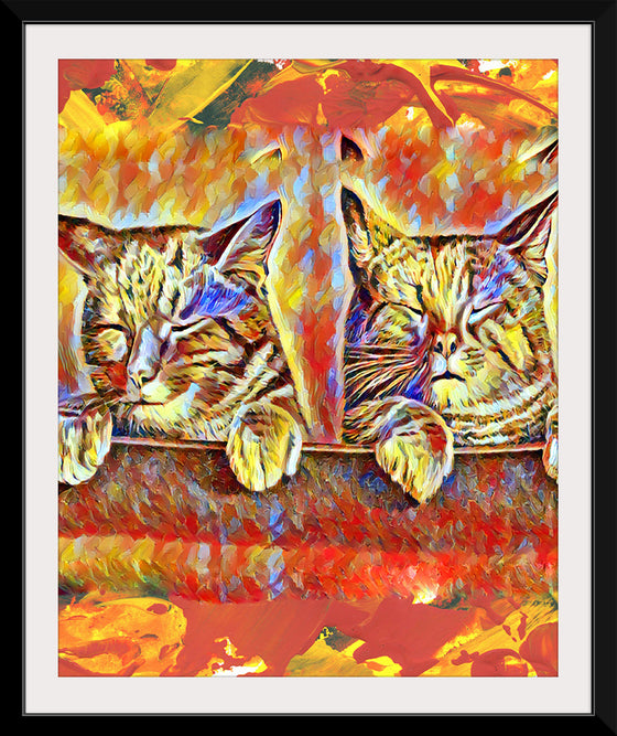 "Pair Of Tabby Cats"