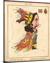 Wales by William Harvey is a captivating caricature map of the Welsh principality in 1863. Hand-colored with whimsical illustrations, this enchanting map reveals Wales's rich geography, vibrant culture, and quirky folklore. From stout Glamorgan to beautiful Carmarthenshire, each county has its own unique personality. 