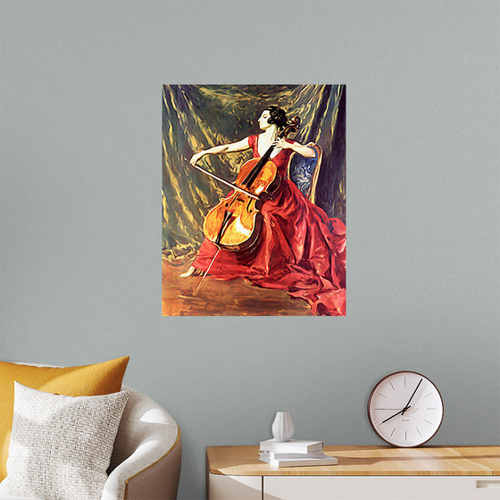 "Woman Playing Cello"