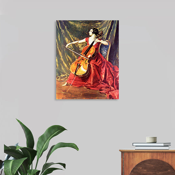 "Woman Playing Cello"