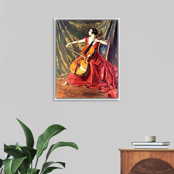 "Woman Playing Cello"