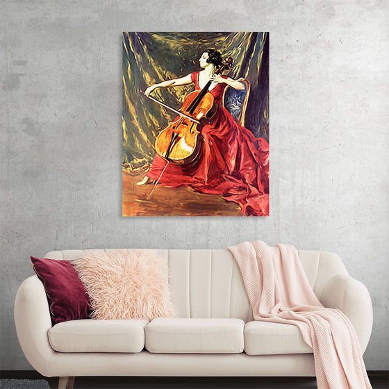 "Woman Playing Cello"