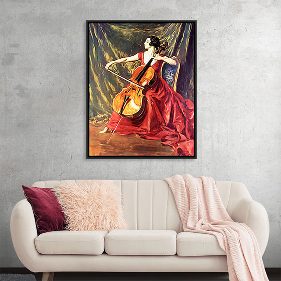 "Woman Playing Cello"