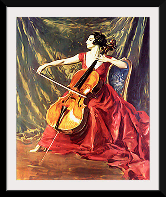 "Woman Playing Cello"