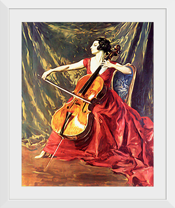 "Woman Playing Cello"