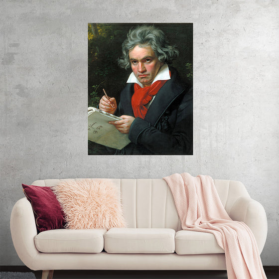 "Portrait of Ludwig van Beethoven", Karl Joseph Stieler