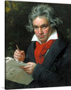 "Portrait of Ludwig van Beethoven", Karl Joseph Stieler