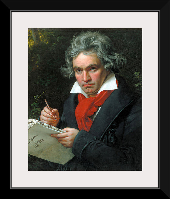 "Portrait of Ludwig van Beethoven", Karl Joseph Stieler