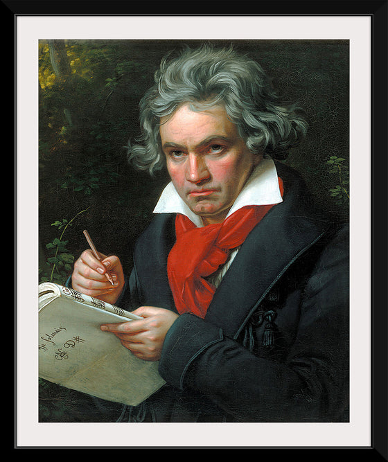 "Portrait of Ludwig van Beethoven", Karl Joseph Stieler