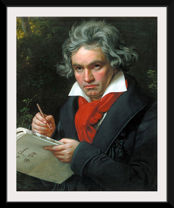 "Portrait of Ludwig van Beethoven", Karl Joseph Stieler