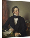 Franz Schubert by Wilhelm August Rieder is a stunning and evocative portrait of the Austrian composer. Painted in 1861, the portrait captures Schubert's gentle and introspective nature.