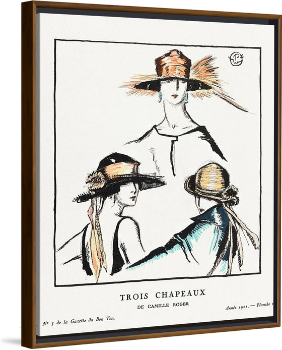 "Trois chapeaux / De Camille Roger", Porter Woodruff