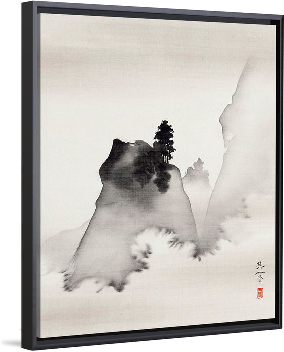 "Mountains (right from the triptych Three Evening Scenes)", Suzuki Kiitsu